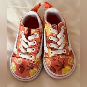 VANS Vibrant Orange Baby Shoes
